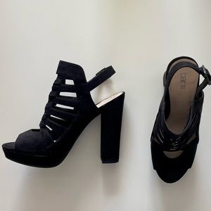 Bar III Vegan Suede Heels Size 8